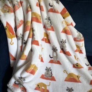 Cat Yoga Blanket